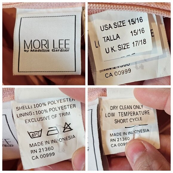 Mori Lee Size 10 Light Pink‎ Beaded Gown Dress Strapless Princess Quinceanera - Picture 11 of 13